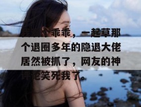我滴个乖乖，一起草那个退圈多年的隐退大佬居然被抓了，网友的神评论笑死我了。